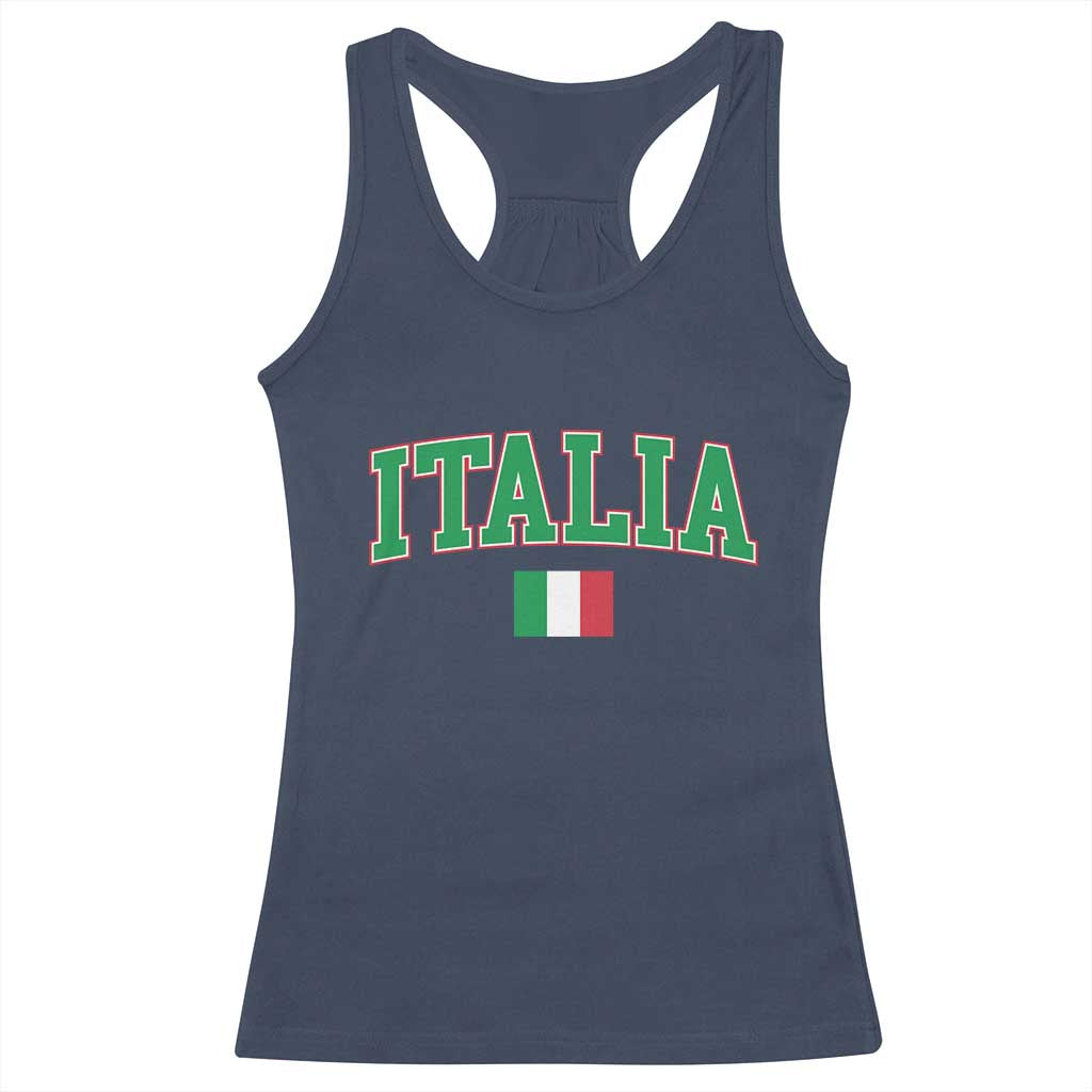 Vintage Italia Racerback Tank Top Print Retro Varsity Italian Apparel - Wonder Print Shop