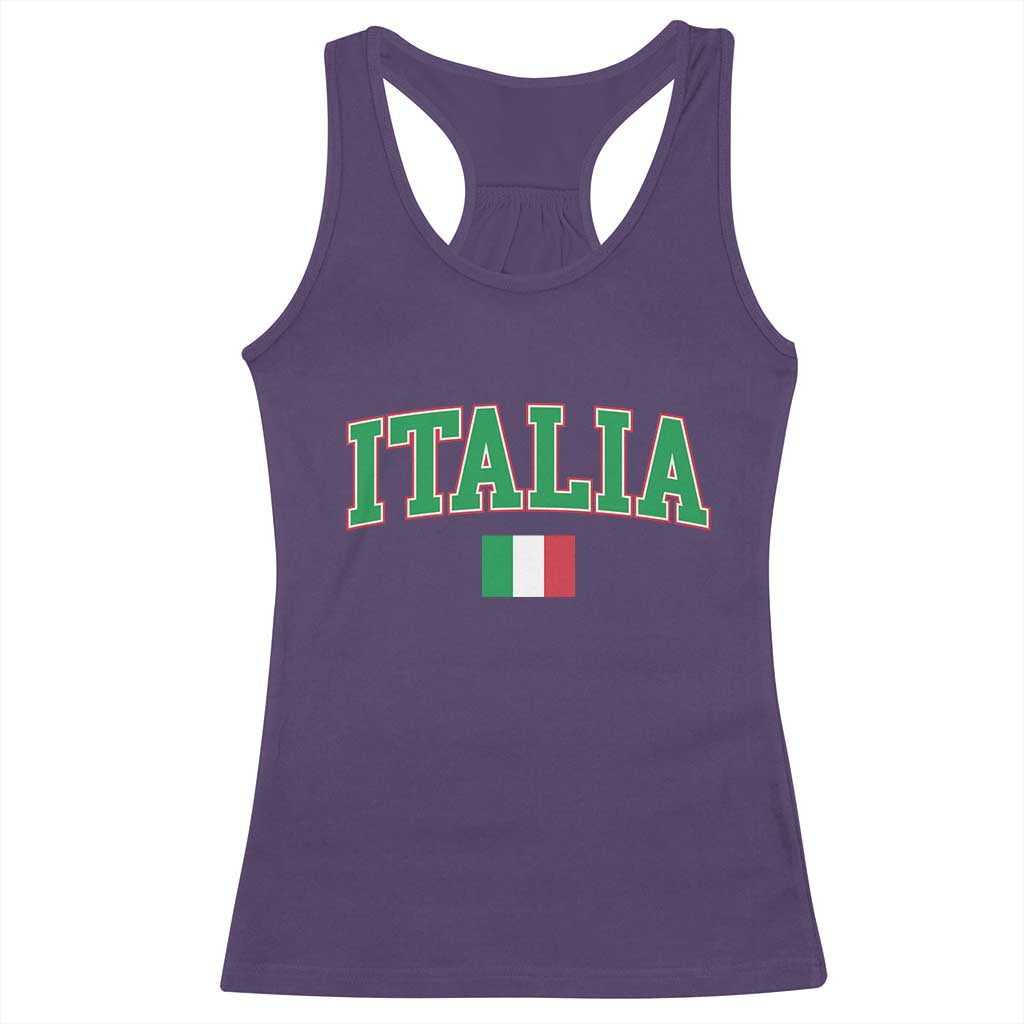 Vintage Italia Racerback Tank Top Print Retro Varsity Italian Apparel - Wonder Print Shop