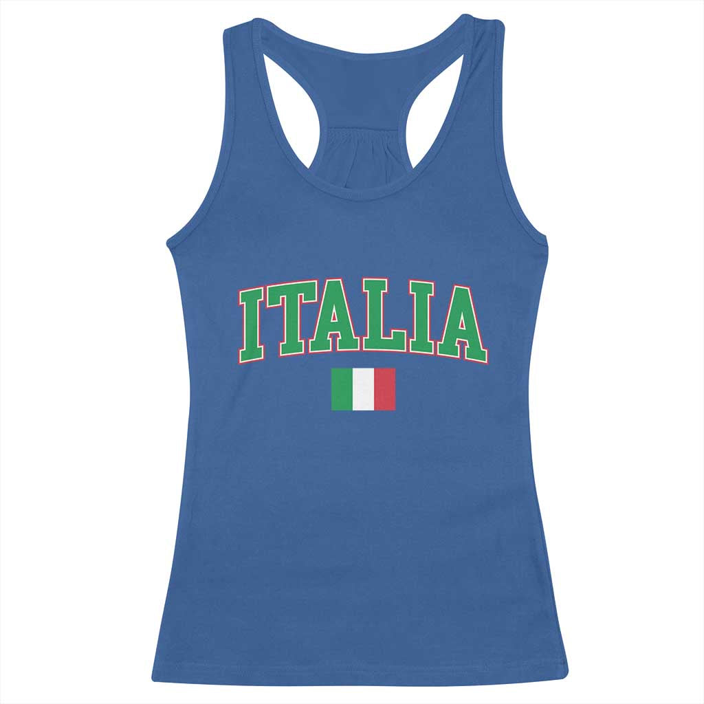 Vintage Italia Racerback Tank Top Print Retro Varsity Italian Apparel - Wonder Print Shop