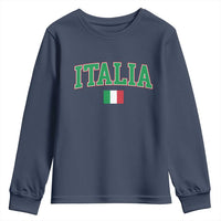 Vintage Italia Youth Sweatshirt Print Retro Varsity Italian Apparel - Wonder Print Shop