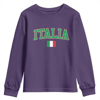 Vintage Italia Youth Sweatshirt Print Retro Varsity Italian Apparel - Wonder Print Shop