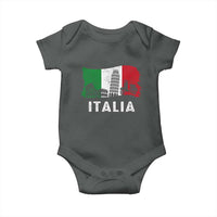 Italian Flag Baby Onesie Distressed Style Pisa Tower Colosseum Classic Scooter - Wonder Print Shop