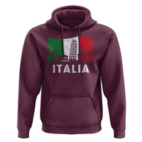 Italian Flag Hoodie Distressed Style Pisa Tower Colosseum Classic Scooter - Wonder Print Shop