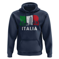 Italian Flag Hoodie Distressed Style Pisa Tower Colosseum Classic Scooter - Wonder Print Shop