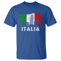 Italian Flag T Shirt Distressed Style Pisa Tower Colosseum Classic Scooter - Wonder Print Shop