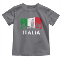 Italian Flag Toddler T Shirt Distressed Style Pisa Tower Colosseum Classic Scooter - Wonder Print Shop