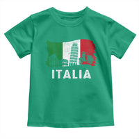 Italian Flag Toddler T Shirt Distressed Style Pisa Tower Colosseum Classic Scooter - Wonder Print Shop