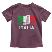 Italian Flag Toddler T Shirt Distressed Style Pisa Tower Colosseum Classic Scooter - Wonder Print Shop
