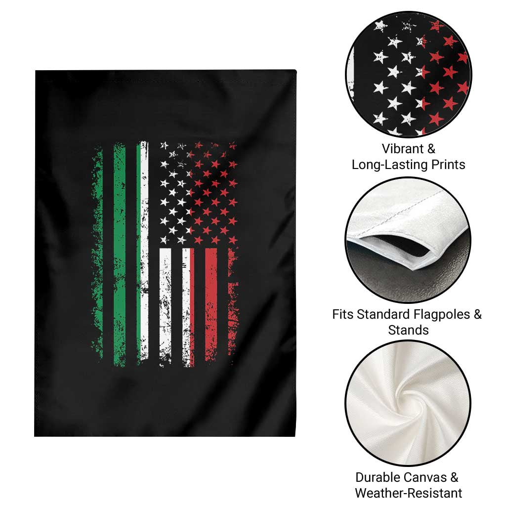 Italian American Flag Garden Flag Retro Italian Family Italy Flag - Wonder Print Shop