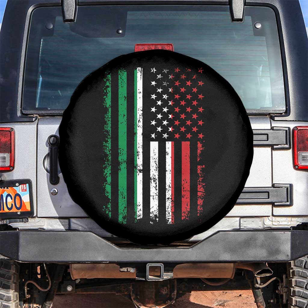 Italian American Flag Spare Tire Cover Retro Italian Family Italy Flag - Wonder Print Shop