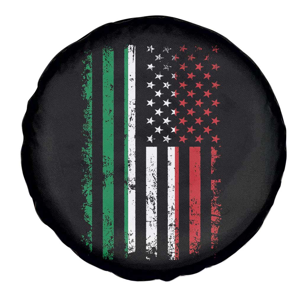 Italian American Flag Spare Tire Cover Retro Italian Family Italy Flag - Wonder Print Shop
