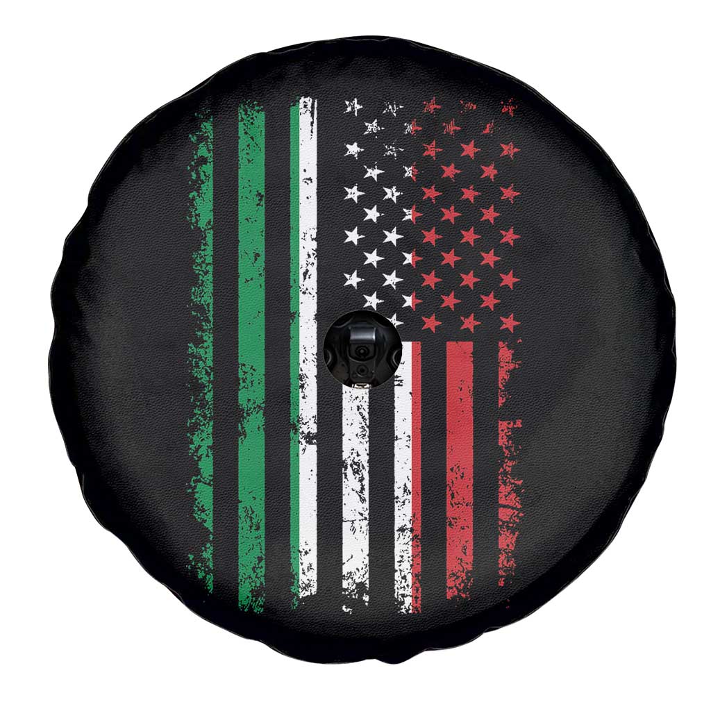 Italian American Flag Spare Tire Cover Retro Italian Family Italy Flag - Wonder Print Shop