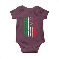 Italian American Flag Baby Onesie Retro Italian Family Italy Flag - Wonder Print Shop