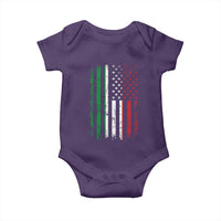 Italian American Flag Baby Onesie Retro Italian Family Italy Flag - Wonder Print Shop
