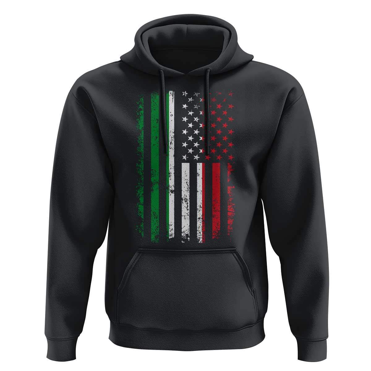 Italian American Flag Hoodie Retro Italian Family Italy Flag - Wonder Print Shop