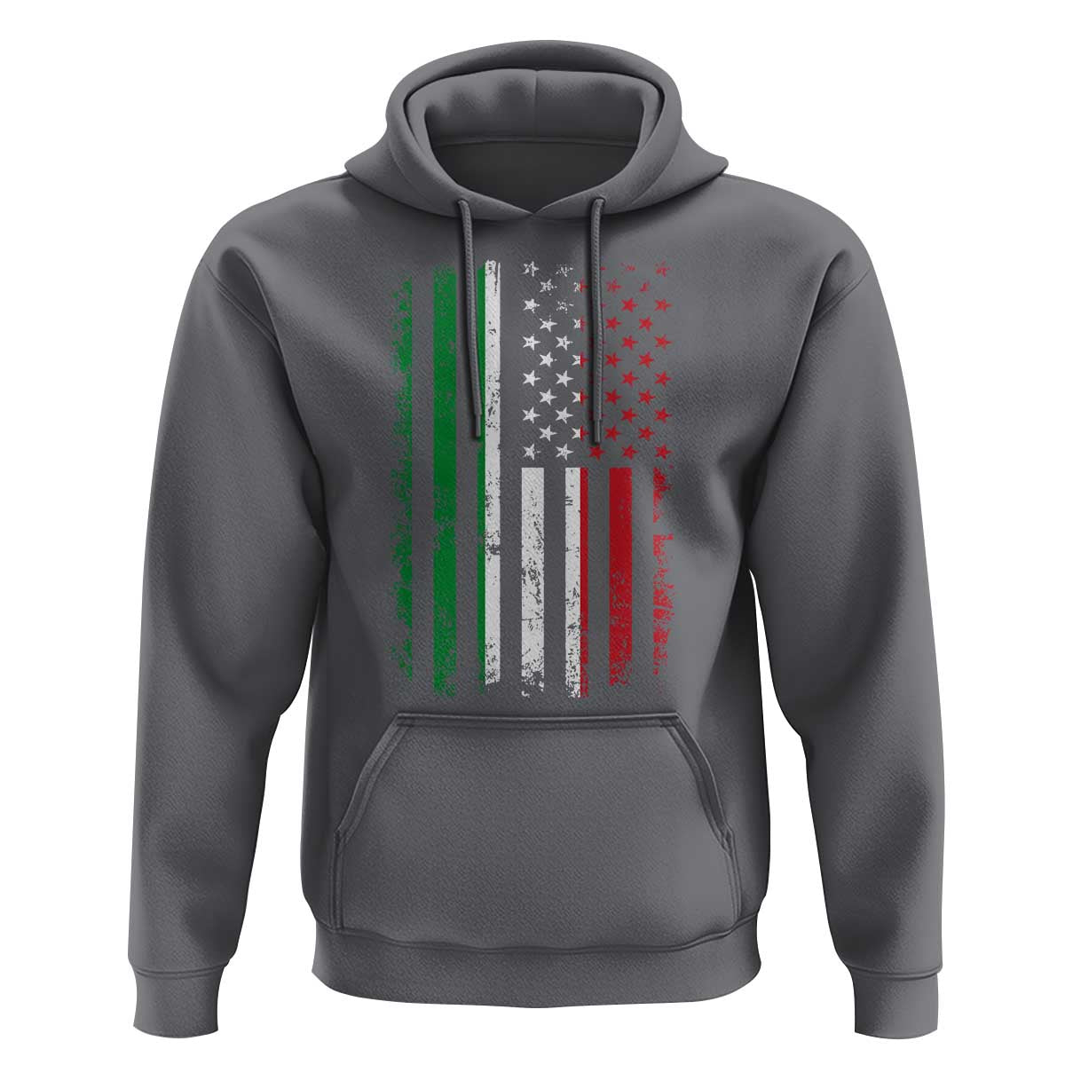 Italian American Flag Hoodie Retro Italian Family Italy Flag - Wonder Print Shop