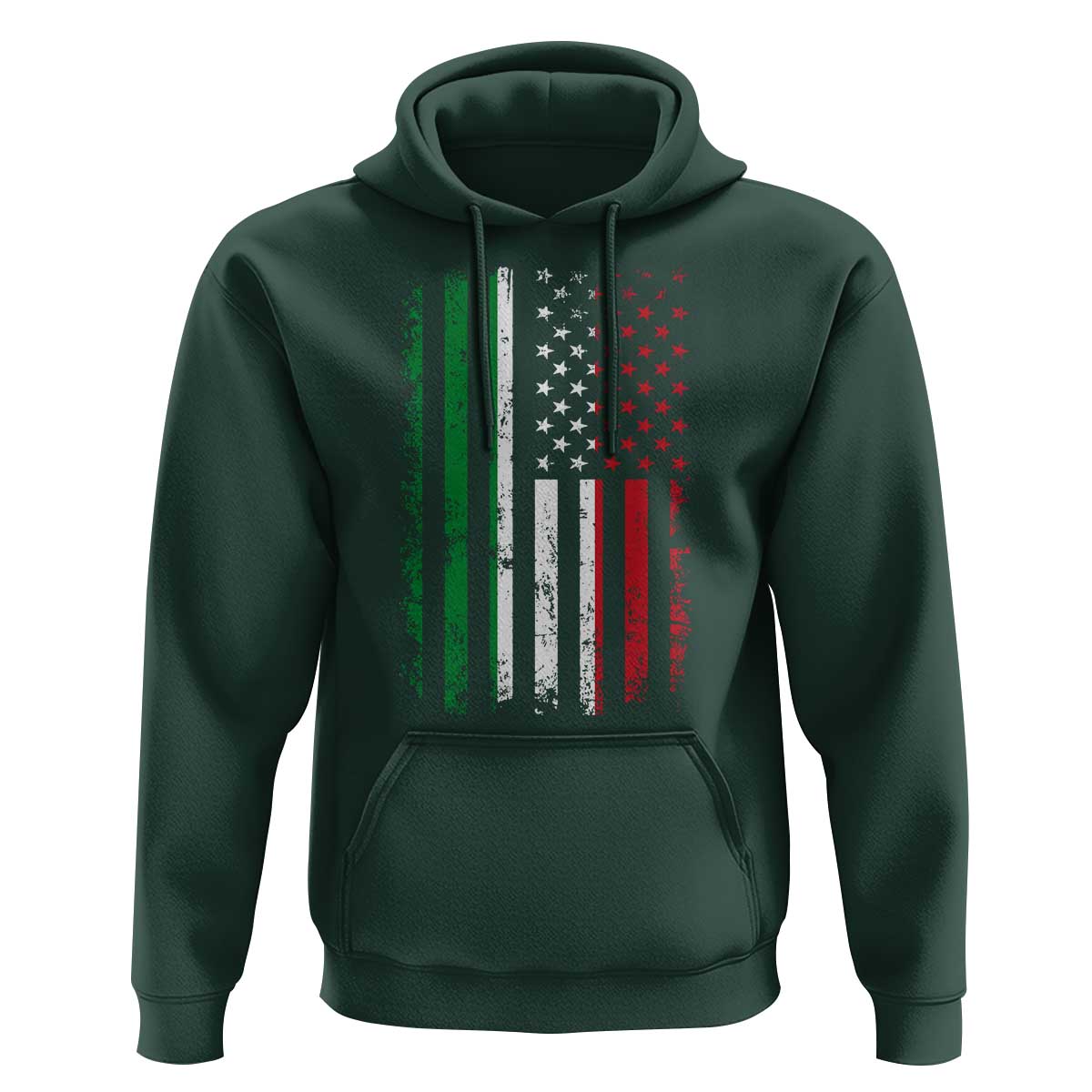 Italian American Flag Hoodie Retro Italian Family Italy Flag - Wonder Print Shop