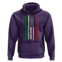 Italian American Flag Hoodie Retro Italian Family Italy Flag - Wonder Print Shop