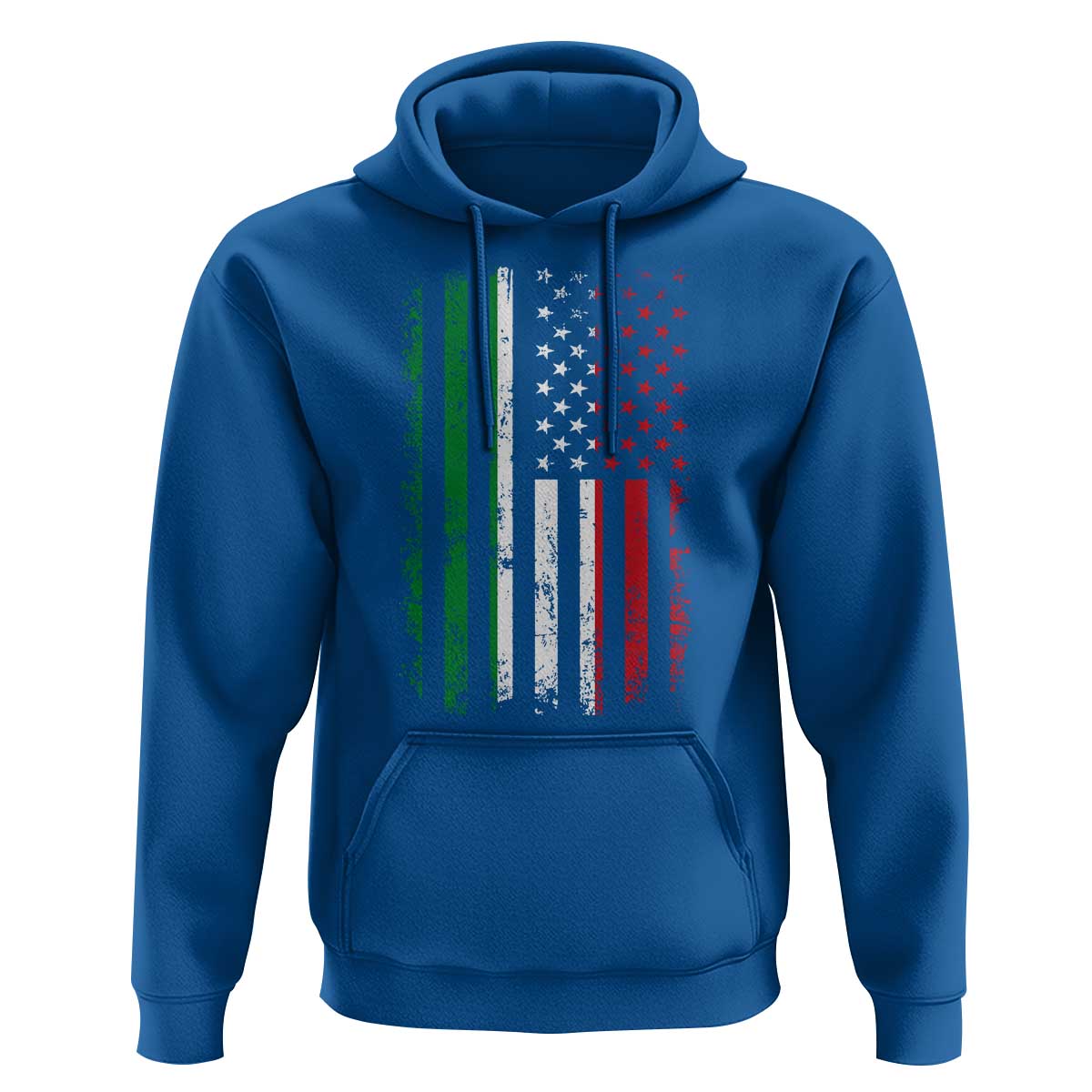 Italian American Flag Hoodie Retro Italian Family Italy Flag - Wonder Print Shop