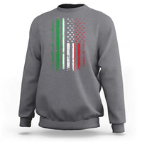 Italian American Flag Sweatshirt Retro Italian Family Italy Flag - Wonder Print Shop