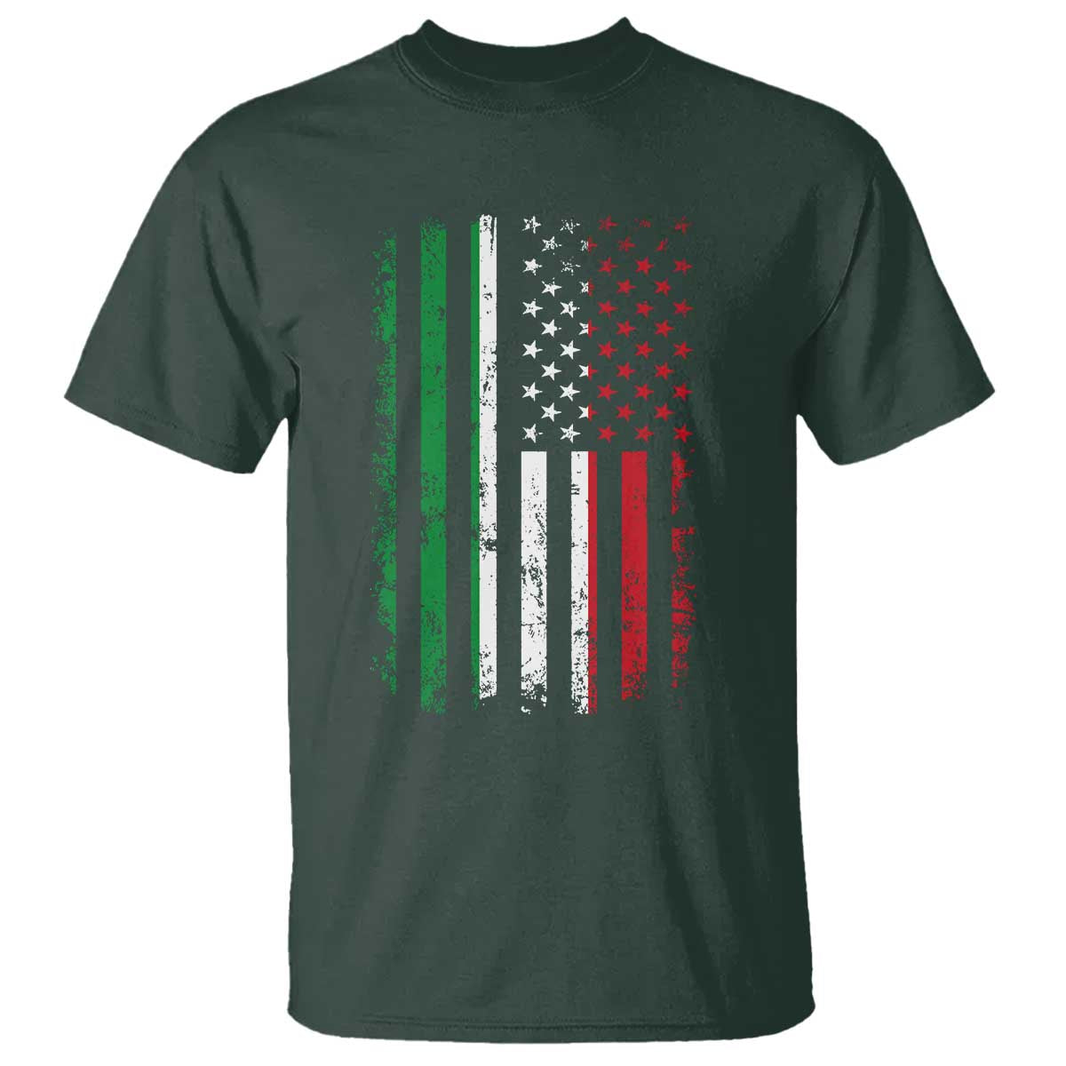 Italian American Flag T Shirt Retro Italian Family Italy Flag - Wonder Print Shop