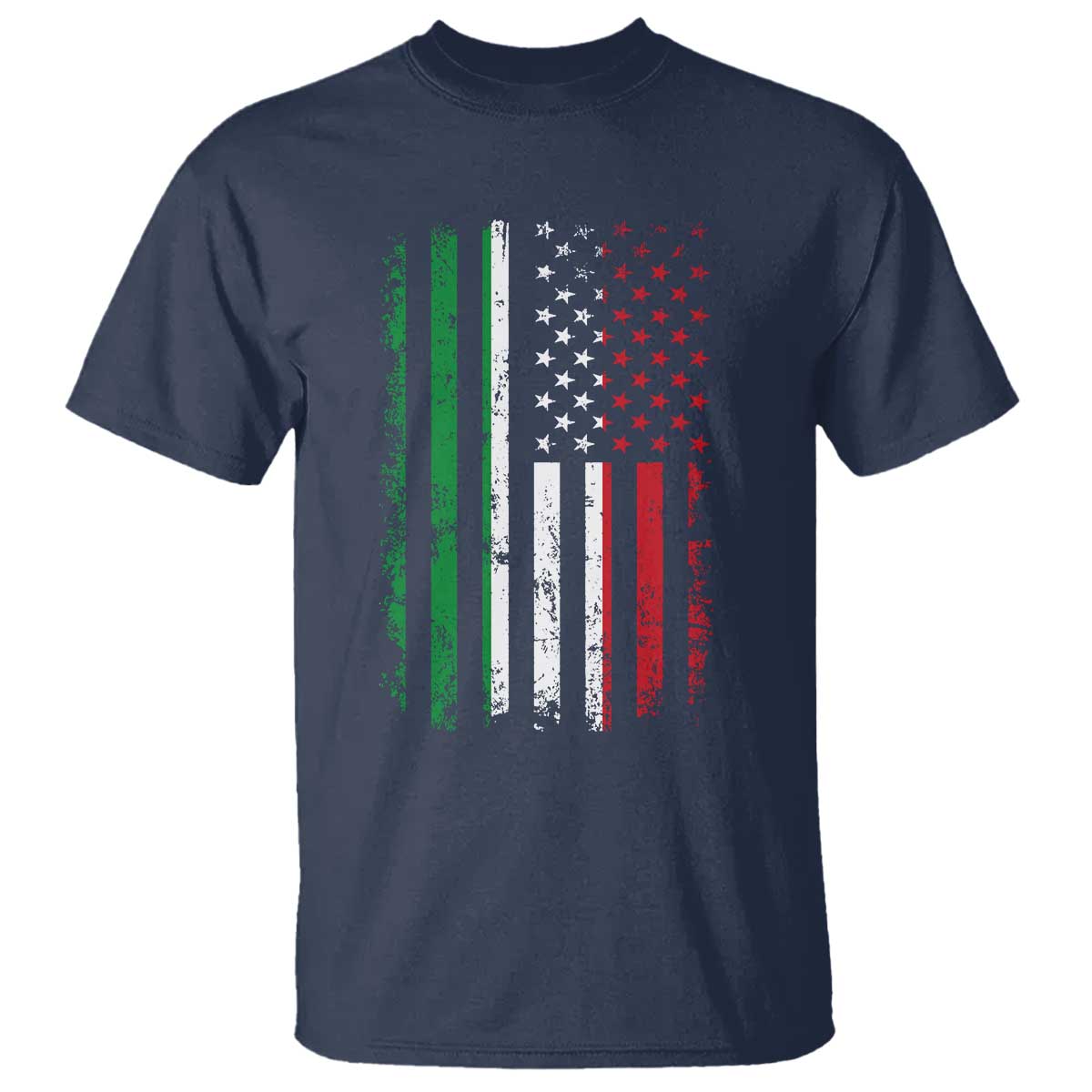 Italian American Flag T Shirt Retro Italian Family Italy Flag - Wonder Print Shop