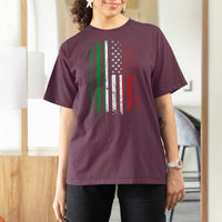 Italian American Flag T Shirt For Women Retro Italian Family Italy Flag - Wonder Print Shop