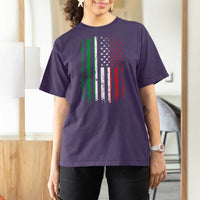 Italian American Flag T Shirt For Women Retro Italian Family Italy Flag - Wonder Print Shop