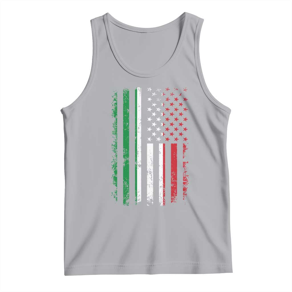 Italian American Flag Tank Top Retro Italian Family Italy Flag - Wonder Print Shop