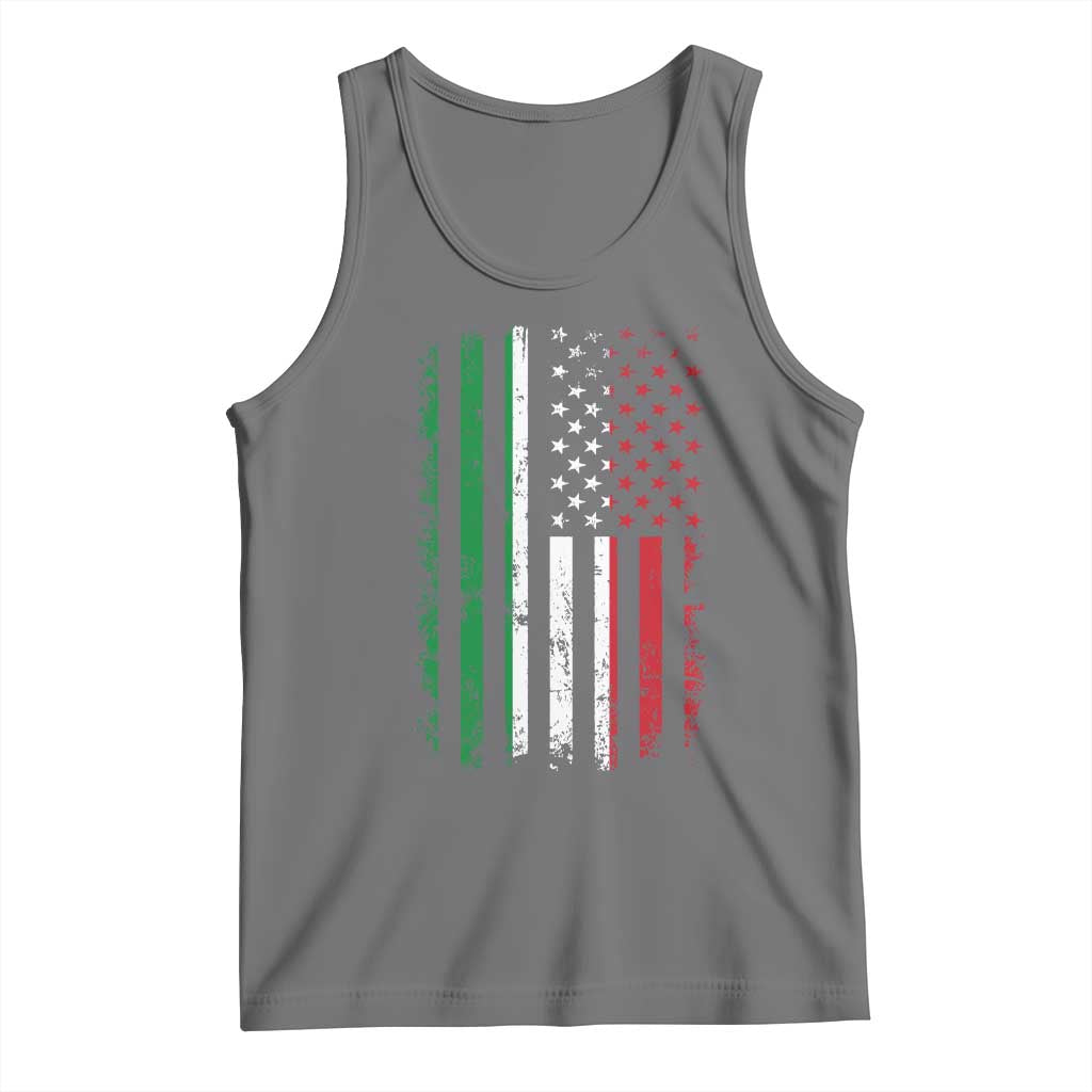 Italian American Flag Tank Top Retro Italian Family Italy Flag - Wonder Print Shop