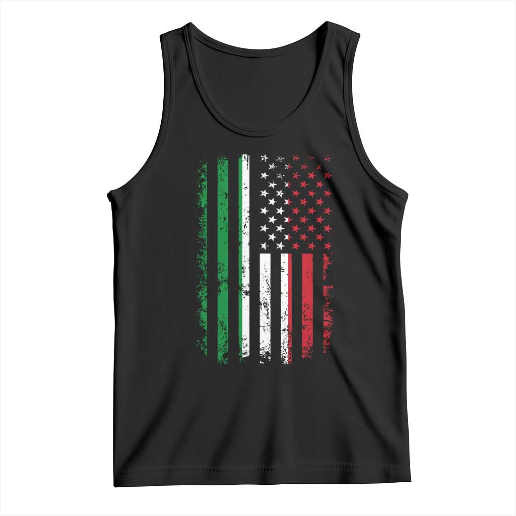 Italian American Flag Tank Top Retro Italian Family Italy Flag - Wonder Print Shop