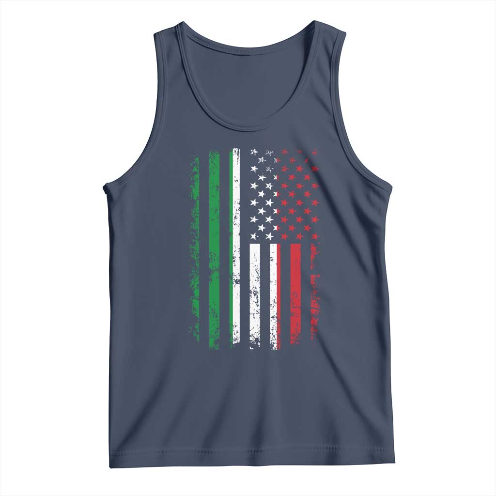 Italian American Flag Tank Top Retro Italian Family Italy Flag - Wonder Print Shop