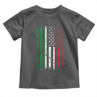 Italian American Flag Toddler T Shirt Retro Italian Family Italy Flag - Wonder Print Shop