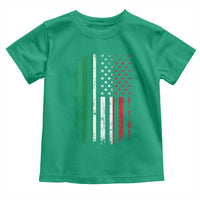 Italian American Flag Toddler T Shirt Retro Italian Family Italy Flag - Wonder Print Shop