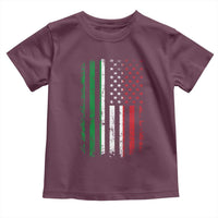 Italian American Flag Toddler T Shirt Retro Italian Family Italy Flag - Wonder Print Shop