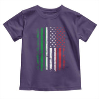 Italian American Flag Toddler T Shirt Retro Italian Family Italy Flag - Wonder Print Shop
