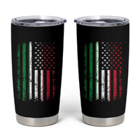 Italian American Flag Tumbler Cup Retro Italian Family Italy Flag - Wonder Print Shop