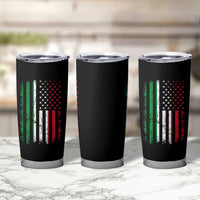 Italian American Flag Tumbler Cup Retro Italian Family Italy Flag - Wonder Print Shop
