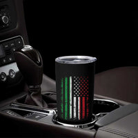 Italian American Flag Tumbler Cup Retro Italian Family Italy Flag - Wonder Print Shop