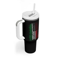 Italian American Flag Tumbler With Handle Retro Italian Family Italy Flag - Wonder Print Shop