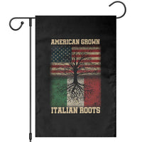 American Grown Italian Roots Garden Flag USA Italy Flag Family Tree Italian - Wonder Print Shop