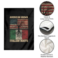 American Grown Italian Roots Garden Flag USA Italy Flag Family Tree Italian - Wonder Print Shop