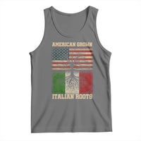 American Grown Italian Roots Tank Top USA Italy Flag Family Tree Italian - Wonder Print Shop