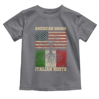 American Grown Italian Roots Toddler T Shirt USA Italy Flag Family Tree Italian - Wonder Print Shop