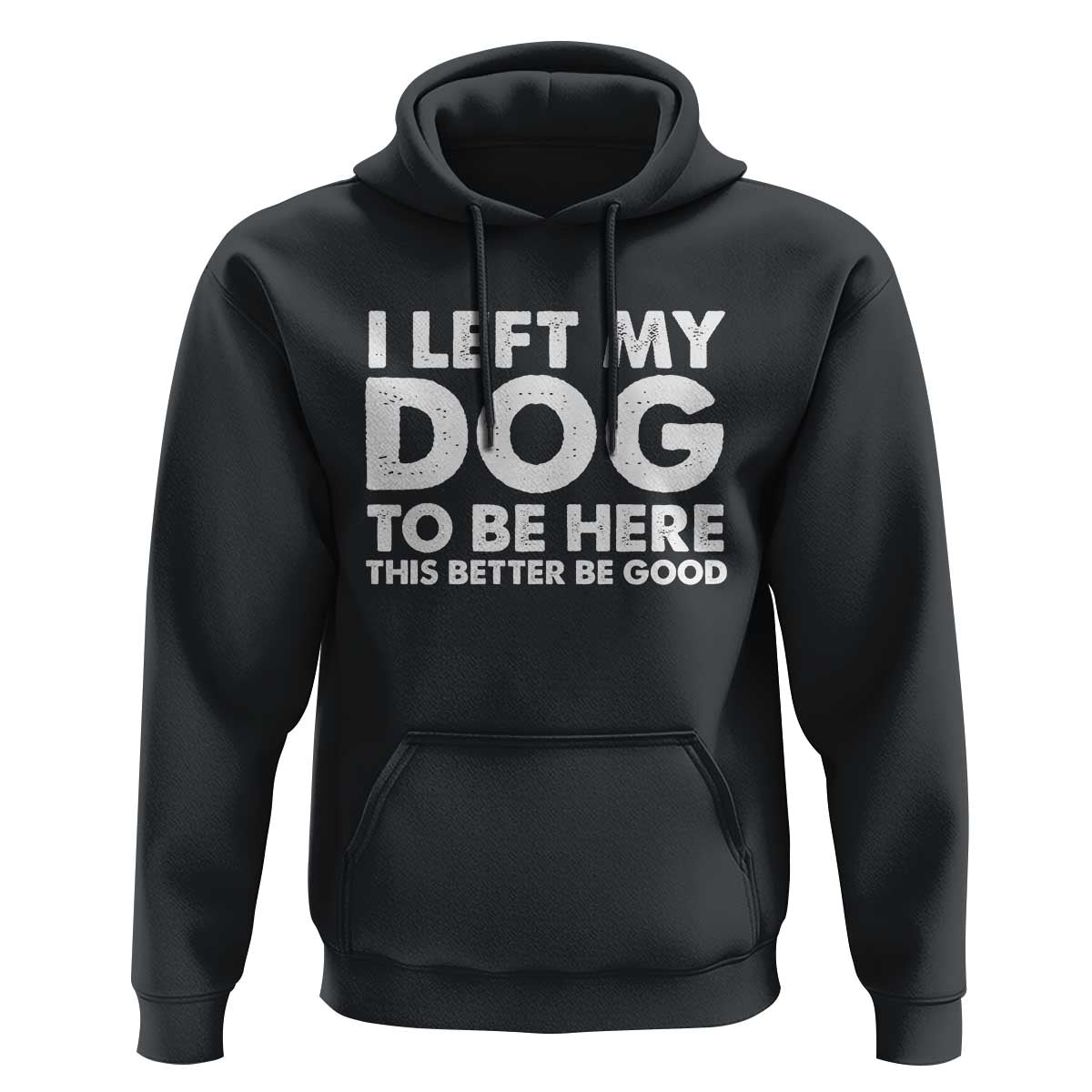 Funny Dog Lover Hoodie I Left My Dog To Be Here This Better Be Good - Wonder Print Shop
