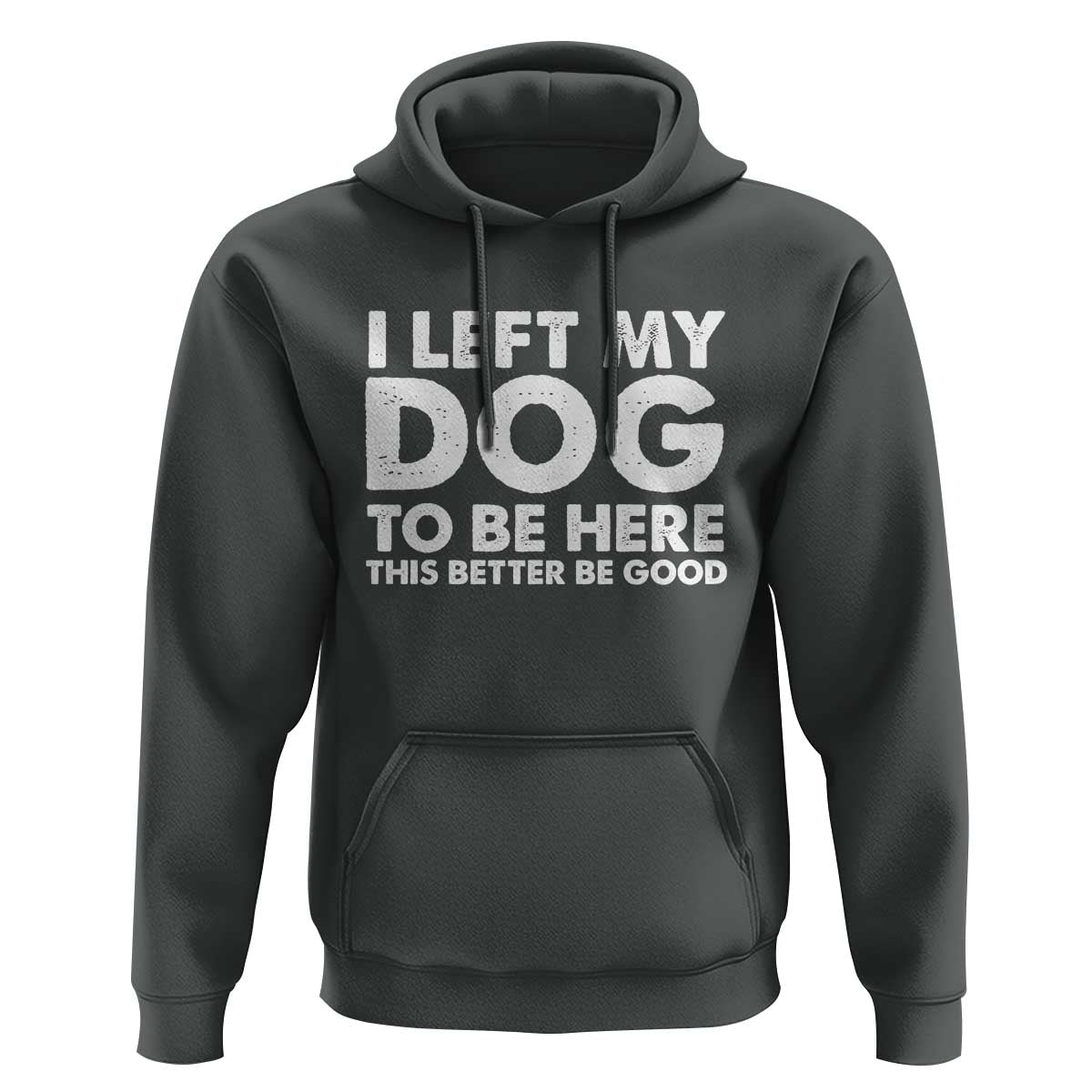 Funny Dog Lover Hoodie I Left My Dog To Be Here This Better Be Good - Wonder Print Shop