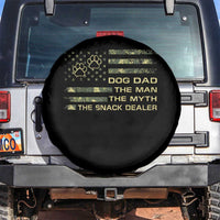 Dog Dad Spare Tire Cover Fathers Day Gift for Dog Lovers Camo American Flag USA - Wonder Print Shop
