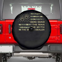 Dog Dad Spare Tire Cover Fathers Day Gift for Dog Lovers Camo American Flag USA - Wonder Print Shop