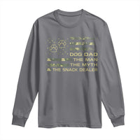 Dog Dad Long Sleeve Shirt Fathers Day Gift for Dog Lovers Camo American Flag USA - Wonder Print Shop