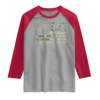 Dog Dad Raglan Shirt Fathers Day Gift for Dog Lovers Camo American Flag USA - Wonder Print Shop